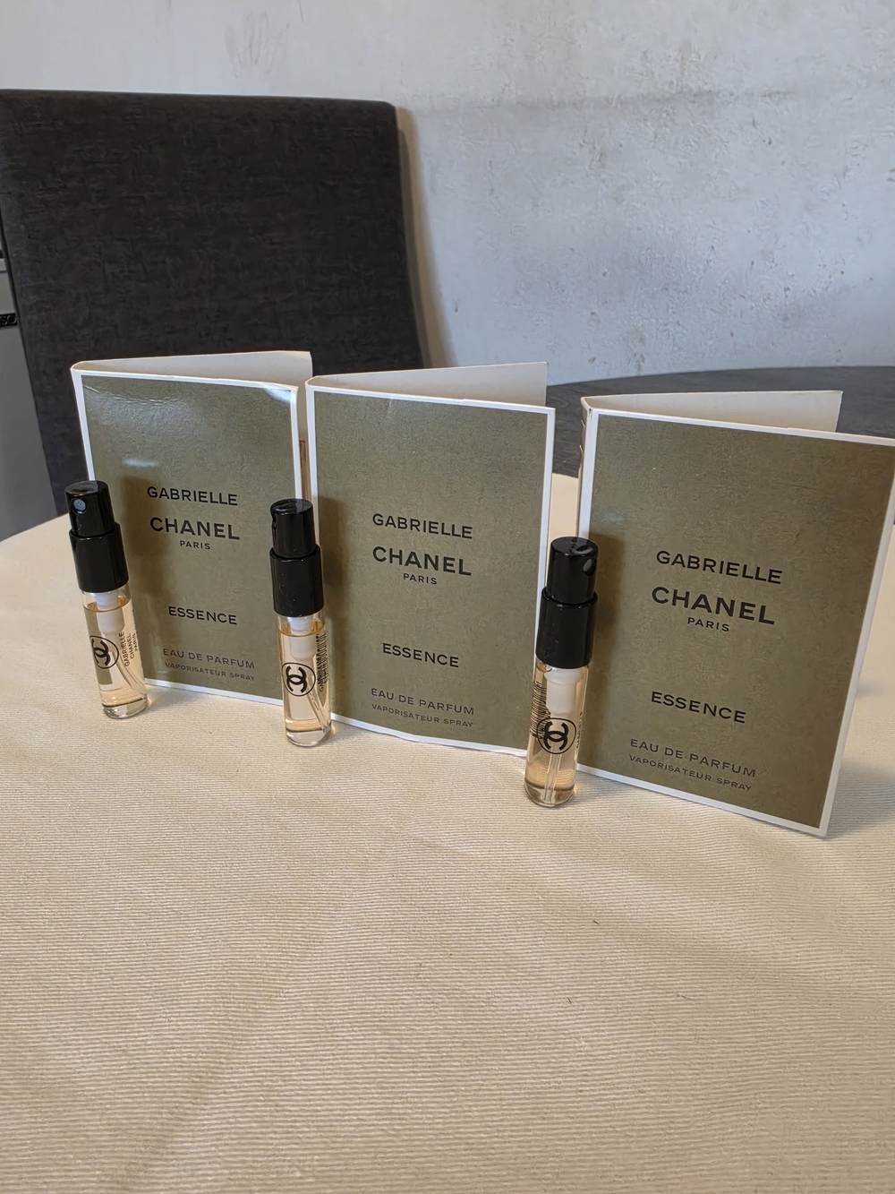 Gabrielle Chanel Essence Eau de Parfum Sample Vials - Olive/Gold